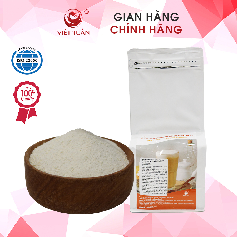 Bột Topping Cheese Hương Phô Mai Việt Tuấn 1kg