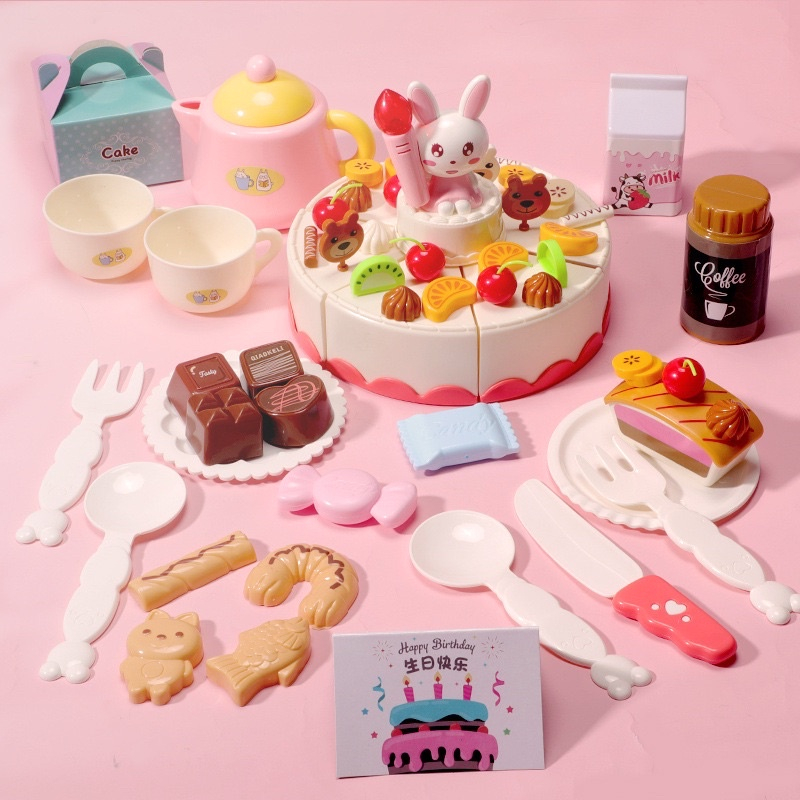 Đồ Chơi Cắt Bánh Sinh Nhật Loại Lớn 85 Chi Tiết Kèm Nhạc Và Đèn  Baby Shrak