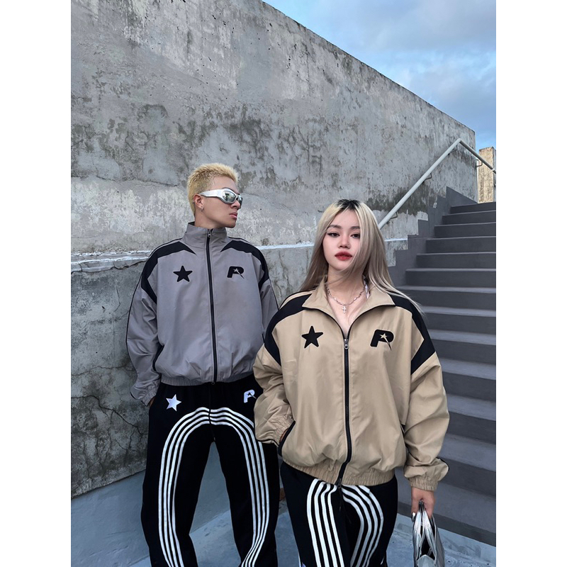 Áo khoác dù ngôi sao 2 lớp logo thêu - Star Jacket PhonChay.vn