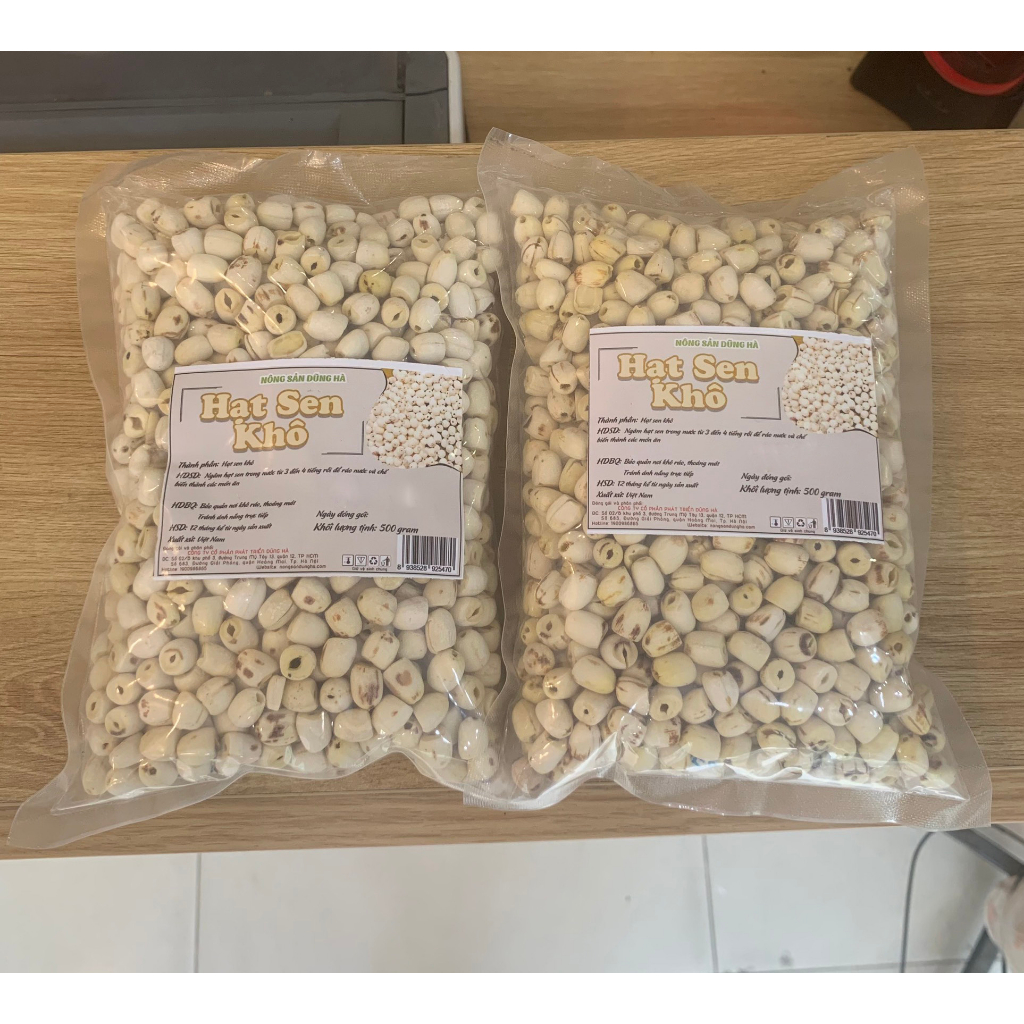 Hạt Sen Khô Huế thơm ngon - Loại 1 Chất Lượng Cao, không sượng mốc