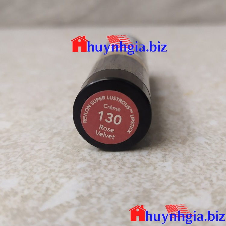 Son Môi Revlon Rose Velvet 130 Màu Đỏ Mận Của Mỹ