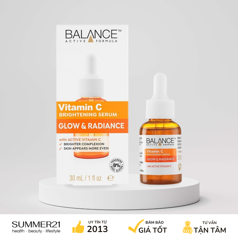 Tinh chất dưỡng sáng da Balance Vitamin C Brightening 30ml.