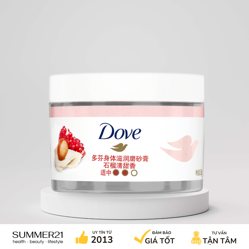 Kem tẩy da chết body DOVE lựu bản Trung 50g làm sạch sâu hỗ trợ viêm nang lồng