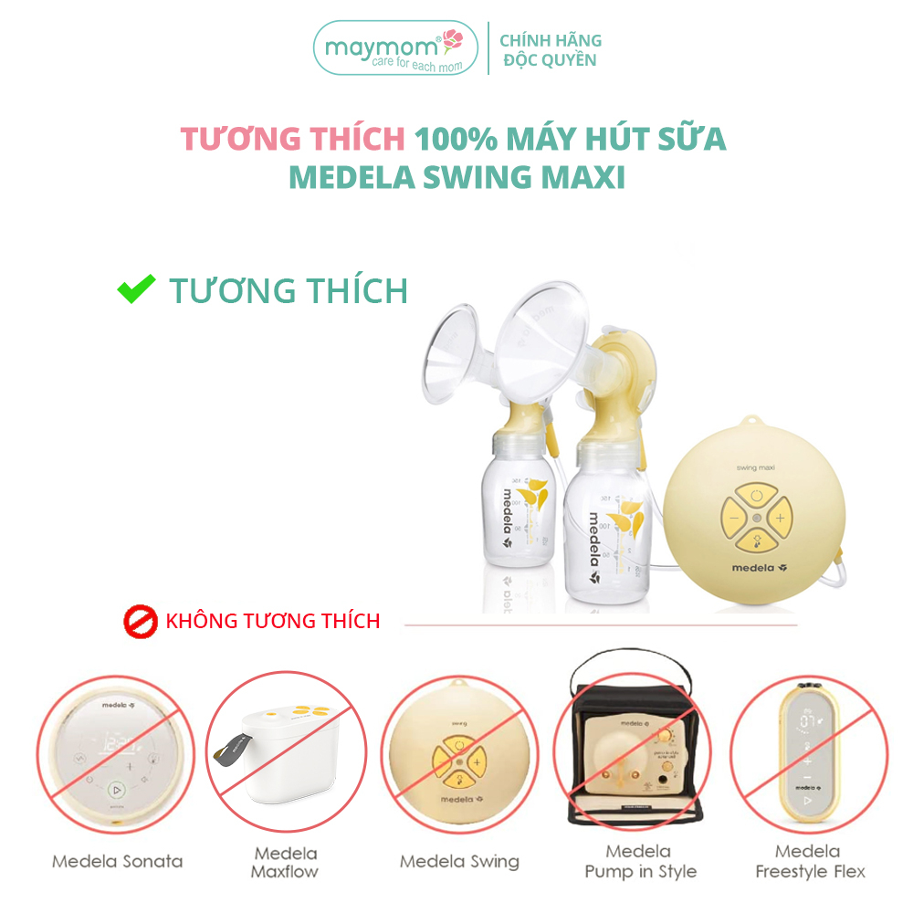 Dây Hút Sữa Medela Swing Maxi Thương Hiệu Maymom, Không Chứa BPA, An Toàn 100%, Vệ Sinh Dễ Dàng (1 dây)