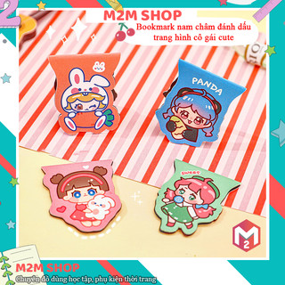 Bookmark nam châm hình cô gái dễ thương, kẹp đánh dấu trang sách cute xinh xắn