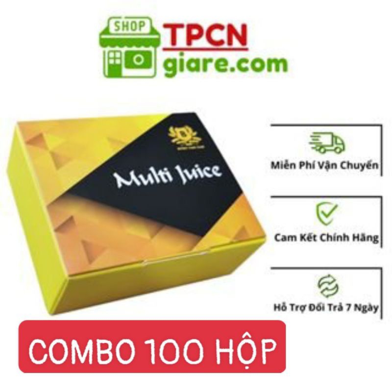 Combo 100 Hộp Trà Multi Juice(vị 2025)Của Malaysia Cân Bằng Chức Năng Sinh Lý Nam Nữ,1 hộp 10 gói