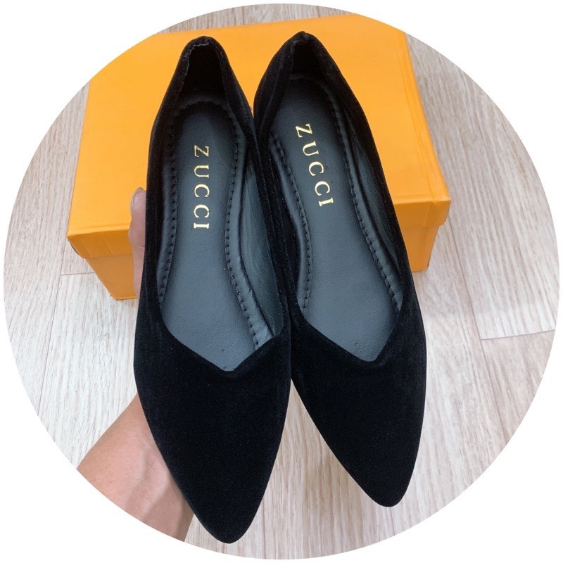 Giày búp bê nữ trơn da mềm mã B5