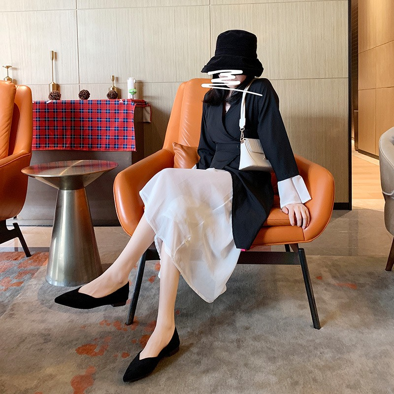 Giày búp bê nữ trơn da mềm mã B5