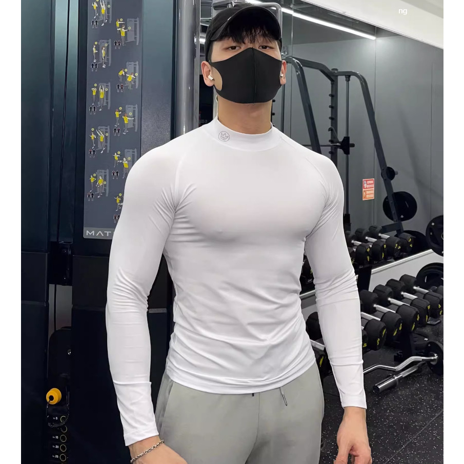 Áo Giữ Nhiệt Cỏ Cao Tròn Bo Bó Sát Body Phong Cách Thể Thao Tập Gym Sành Điệu, Chất Liệu Cotton Thun Lạnh Thoáng Khí