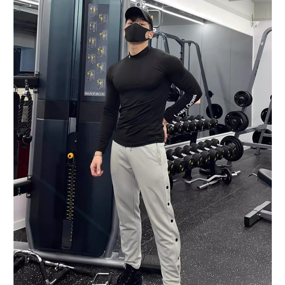 Áo Giữ Nhiệt Cỏ Cao Tròn Bo Bó Sát Body Phong Cách Thể Thao Tập Gym Sành Điệu, Chất Liệu Cotton Thun Lạnh Thoáng Khí