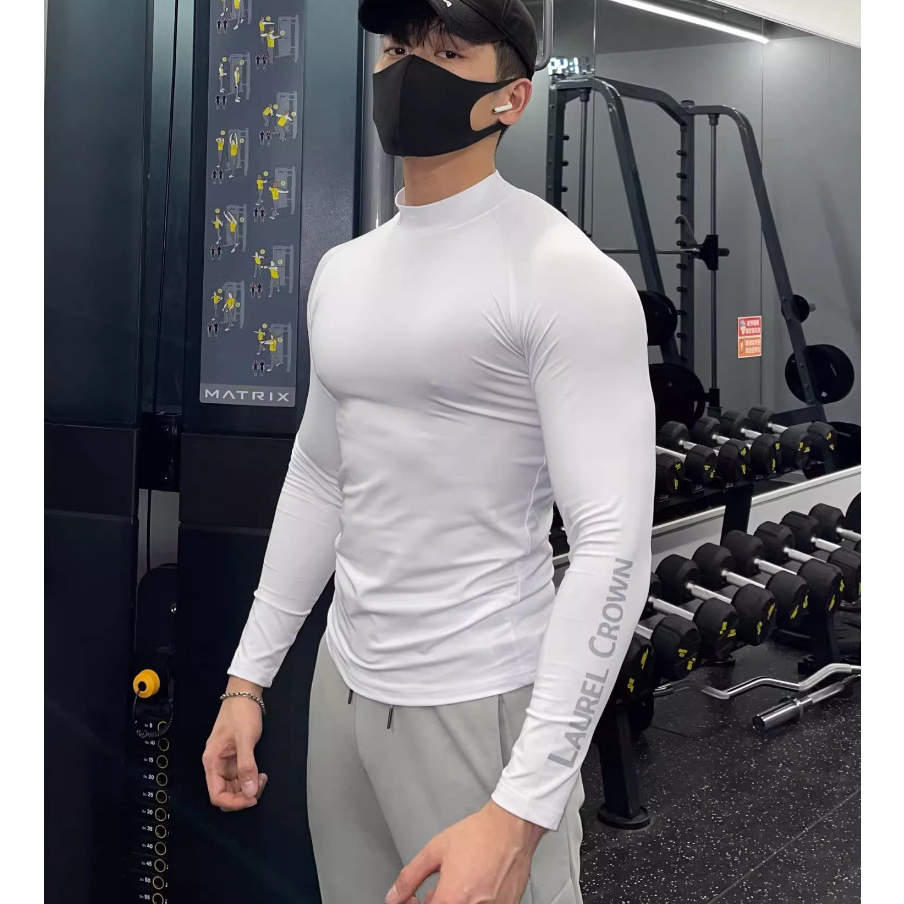 Áo Giữ Nhiệt Cỏ Cao Tròn Bo Bó Sát Body Phong Cách Thể Thao Tập Gym Sành Điệu, Chất Liệu Cotton Thun Lạnh Thoáng Khí