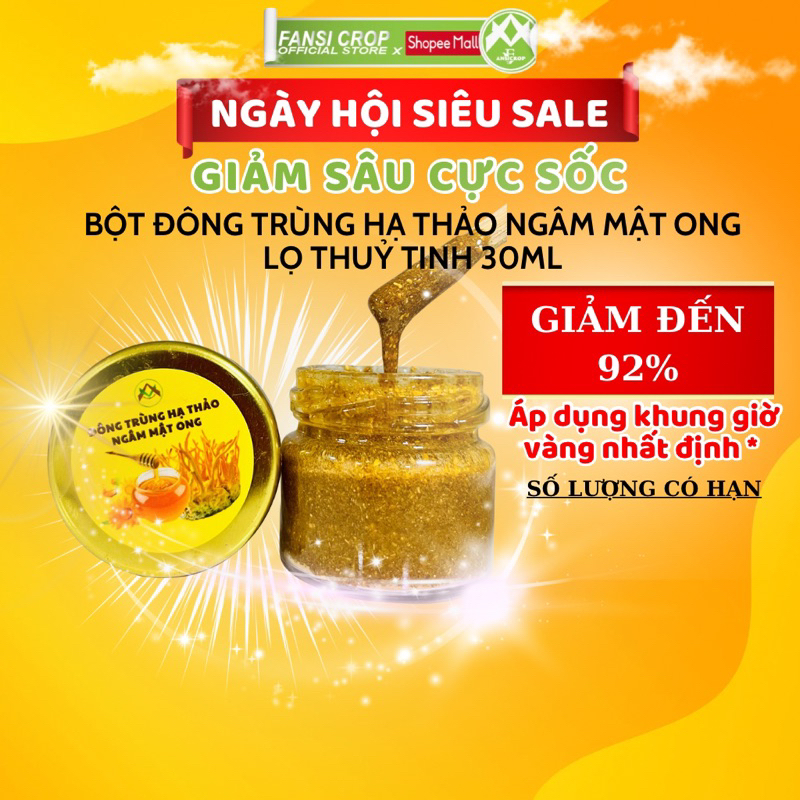 Bột Đông Trùng Hạ Thảo Fansi ngâm mật ong, 30ml