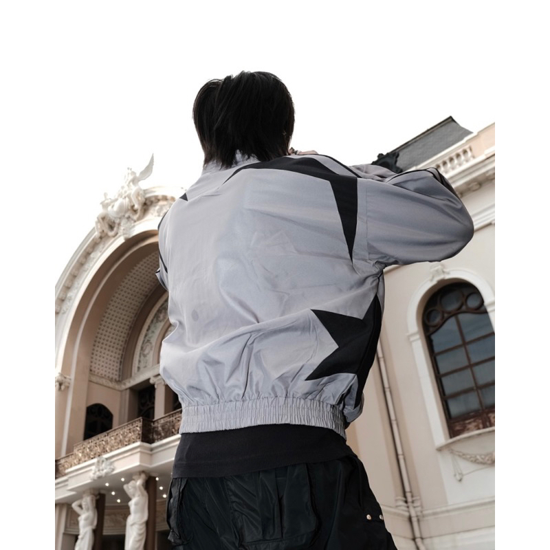 Áo khoác dù ngôi sao 2 lớp logo thêu - Star Jacket Phonchay.vn