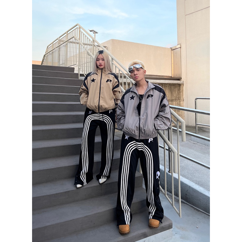 Áo khoác dù ngôi sao 2 lớp logo thêu - Star Jacket Phonchay.vn