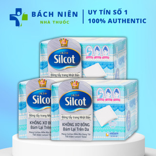 Bông tẩy trang Silcot hộp 82 miếng của Nhật, Bông tẩy trang Silcot của Nhật