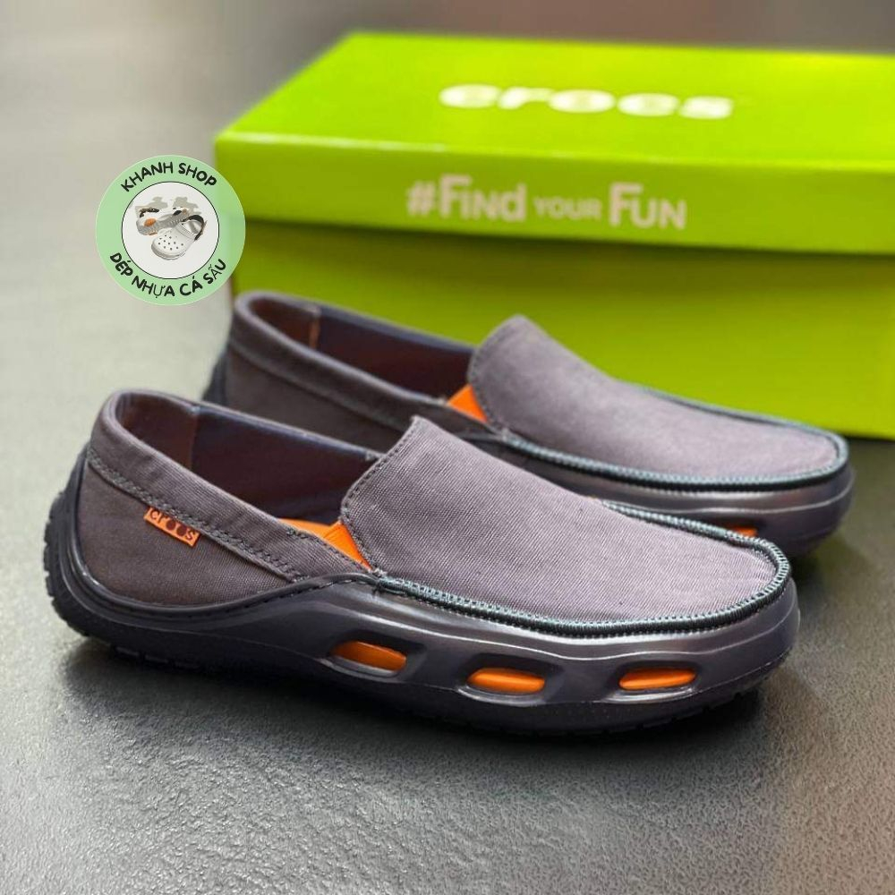 Giày vải cros nam Tide màu Navy, hàng xịn, full box
