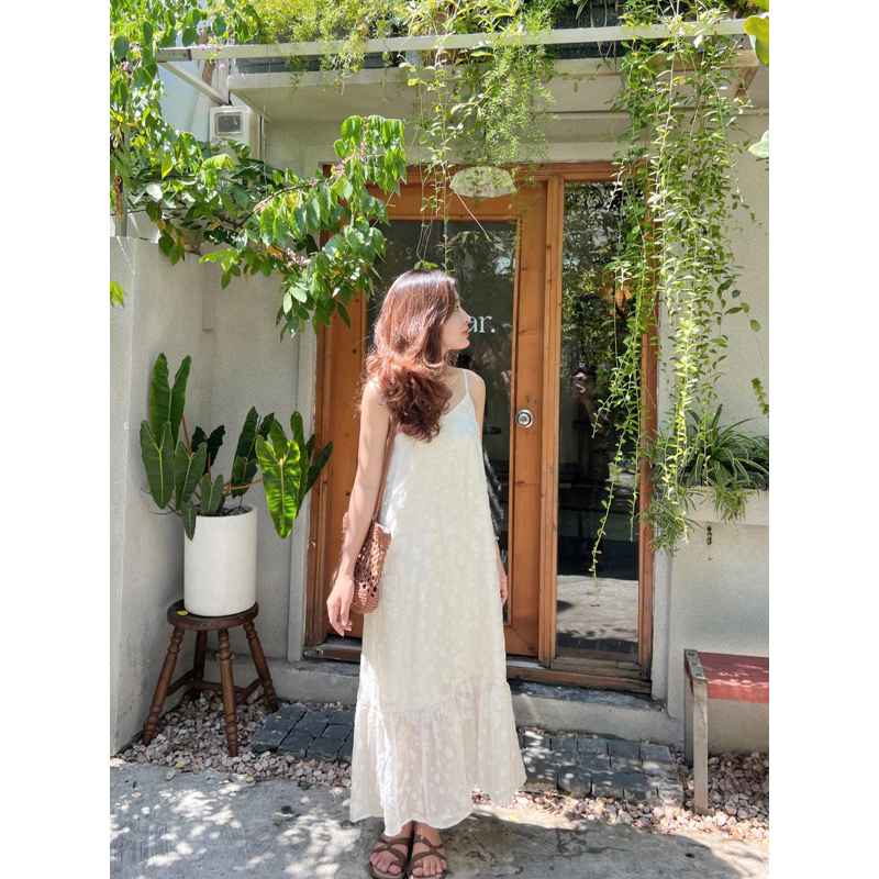 Đầm dây tơ hoa đuôi cá Sophie dress Ma Vie