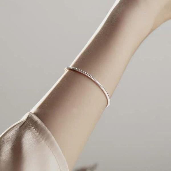 Vòng tay đôi dây Pan chất liệu bạc 925, vòng tay bạc nam nữ Devan Silver