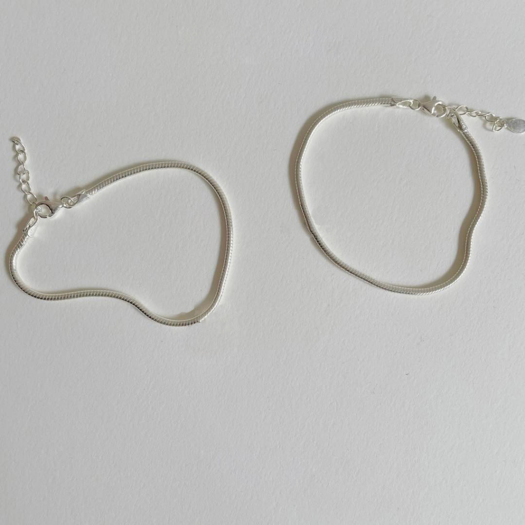 Vòng tay đôi dây Pan chất liệu bạc 925, vòng tay bạc nam nữ Devan Silver