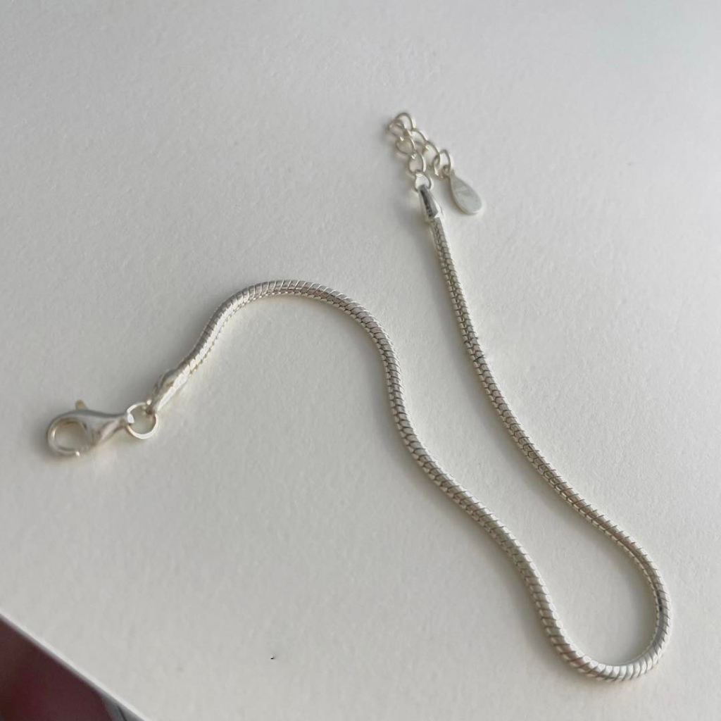 Vòng tay đôi dây Pan chất liệu bạc 925, vòng tay bạc nam nữ Devan Silver