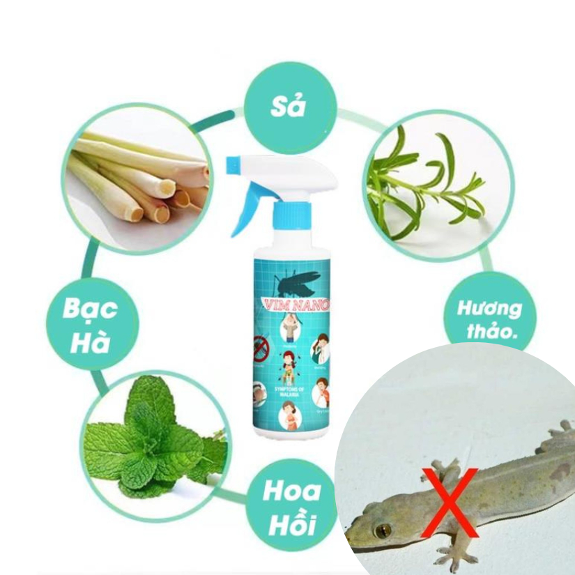 Xịt đuổi côn trùng nhỏ diệt trừ mạnh mẽ các loại côn trùng