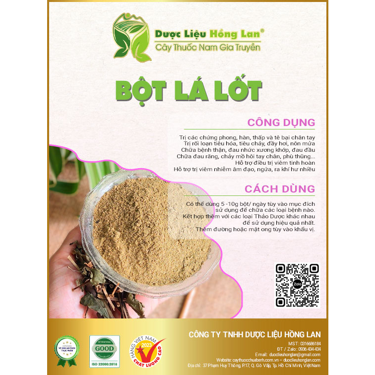 ✅ Bột Lá Lốt loại 1 nguyên chất (Bột thảo mộc không pha chộn tạp chất, đã sao thơm, không chất bảo quản)