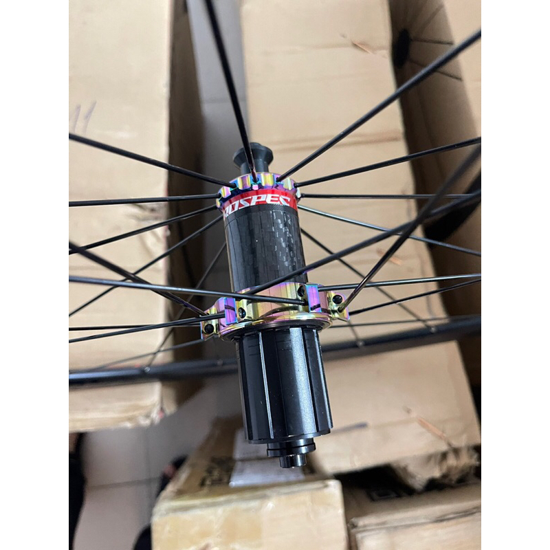 Bộ vành nhôm xe đạp road RETROSPEC RACING 700Cx36mm - Hub Carbon