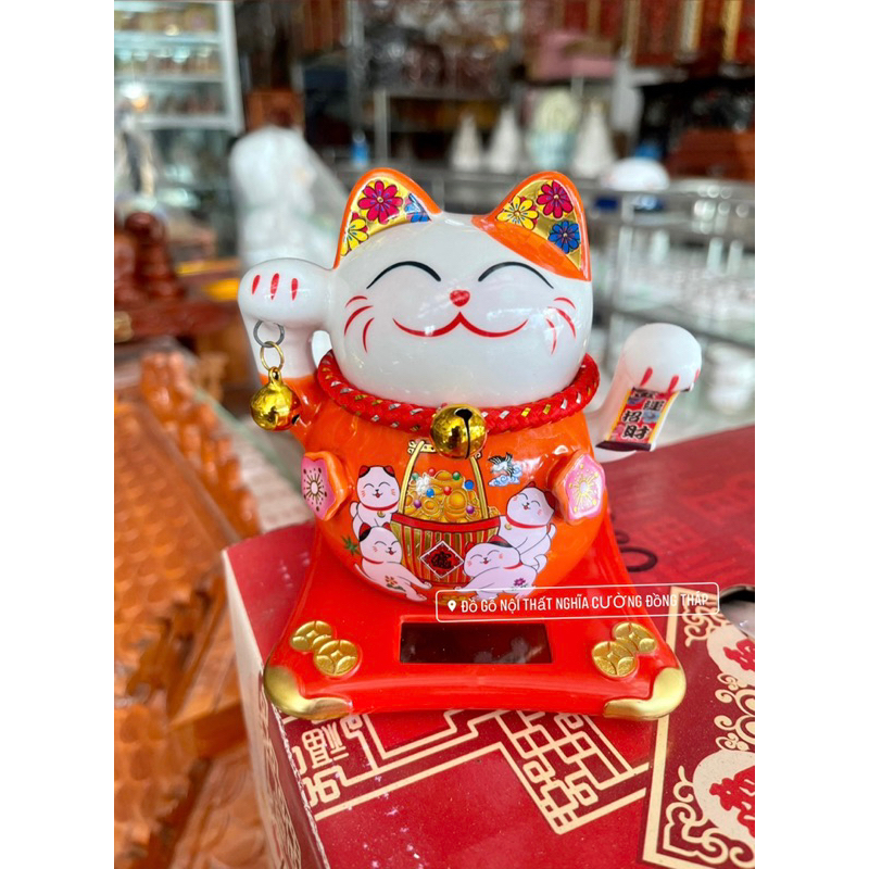 Mèo Thần Tài - Mèo Ngoắt Sử Dụng Năng Lượng Mặt Trời 🔥 FREESHIP 🔥 Màu đẹp