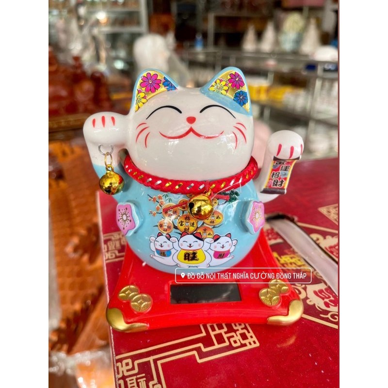 Mèo Thần Tài - Mèo Ngoắt Sử Dụng Năng Lượng Mặt Trời 🔥 FREESHIP 🔥 Màu đẹp