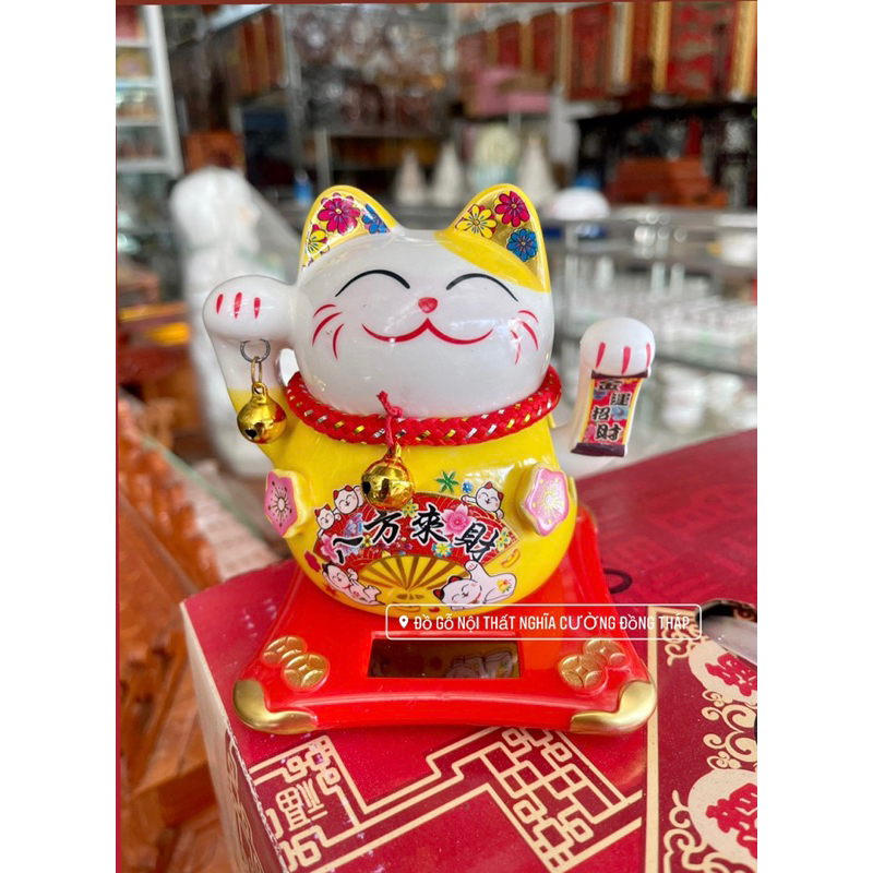 Mèo Thần Tài - Mèo Ngoắt Sử Dụng Năng Lượng Mặt Trời 🔥 FREESHIP 🔥 Màu đẹp