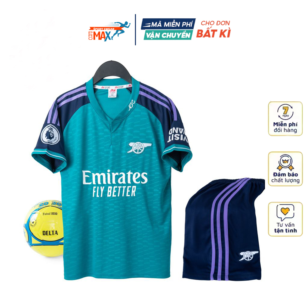 Quần Áo Bóng Đá ARSENAL vải thun lạnh co giãn thoát ẩm tốt đồ đá banh mẫu mới 2023 2024