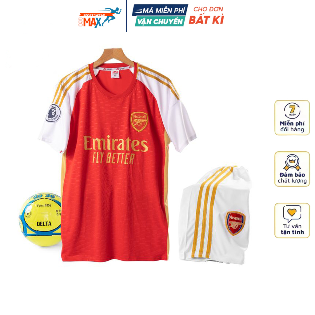 Quần Áo Bóng Đá ARSENAL vải thun lạnh co giãn thoát ẩm tốt đồ đá banh mẫu mới 2023 2024
