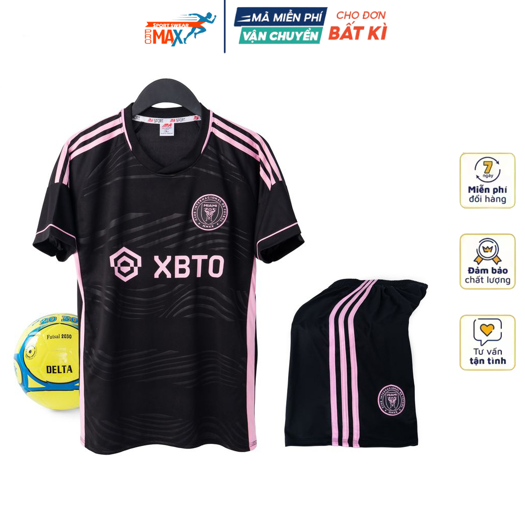 Quần áo bóng đá Đồ đá banh Miami vải thun lạnh không xù thoát ẩm tốt đồ đá banh 2023 2024