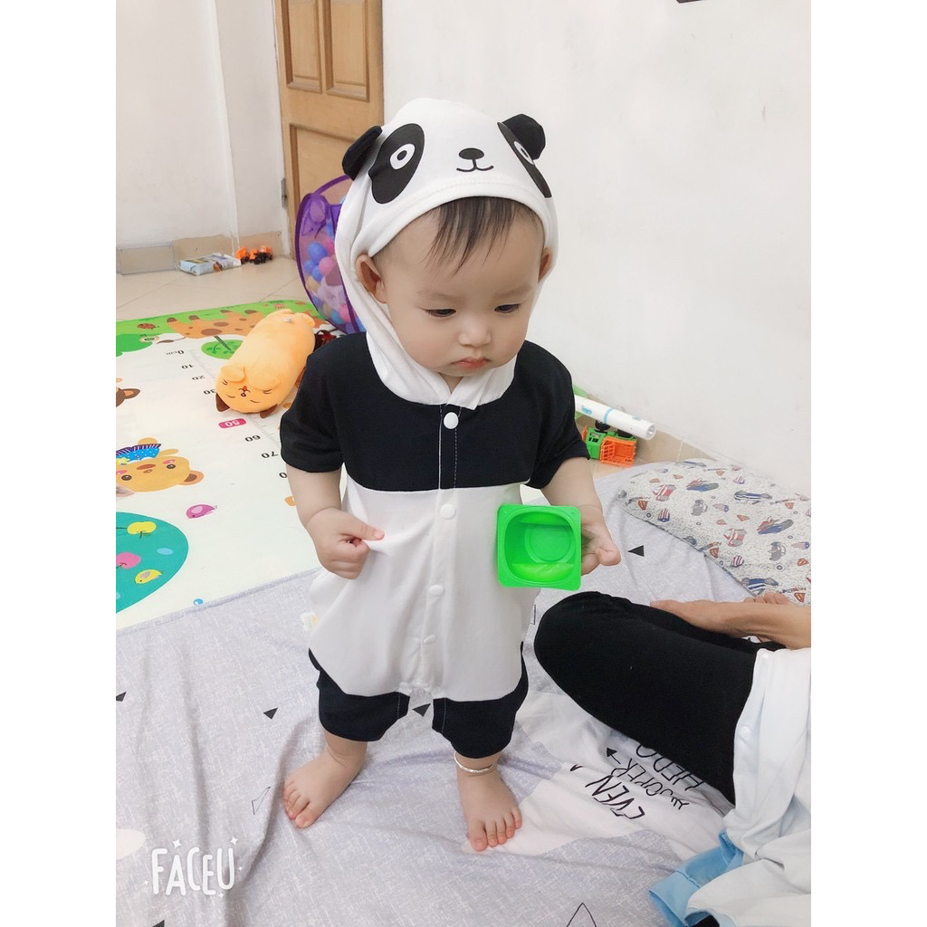 Bộ body đùi hình thú đáng yêu cho bé từ 4-15kg chất cotton mềm mịn co dãn thấm hút mồ hôi rất tốt