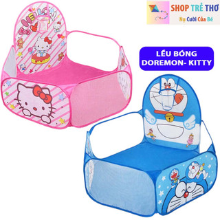 LỀU BÓNG DOREMON,HELLO KITTY DÀNH CHO BÉ THOẢ SỨC VUI CHƠI