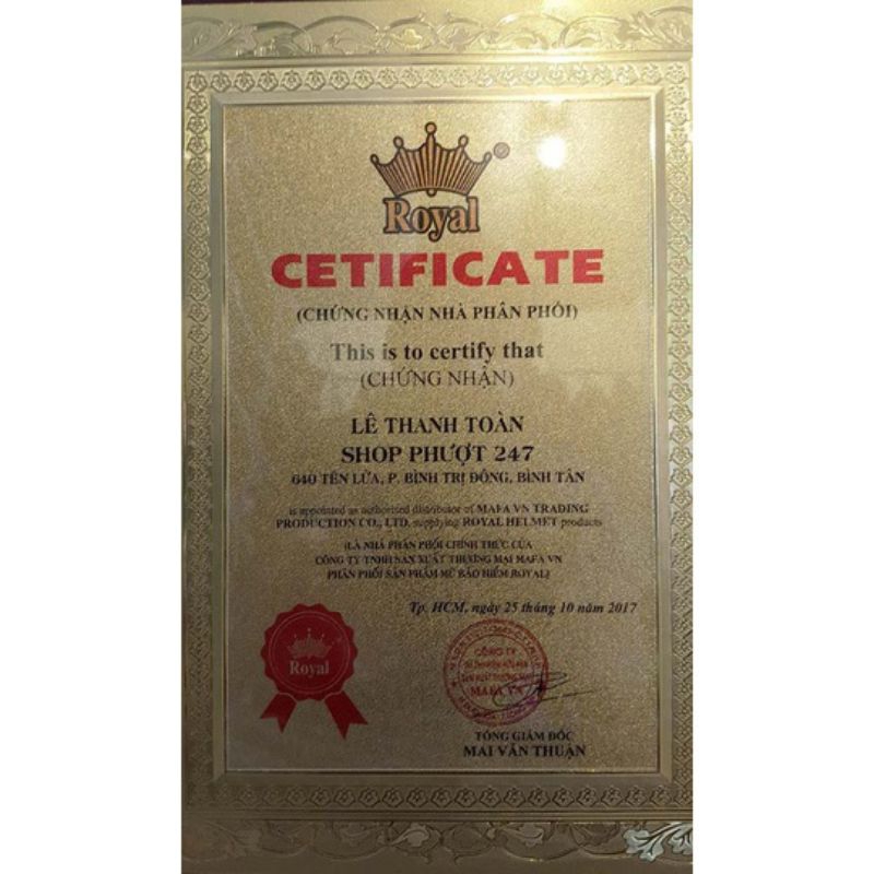 Kính gắn nón bảo hiểm Royal M268/ XH01, kính bảo hiểm thay thế, kính dự phòng dành cho mũ Royal M268/XH01