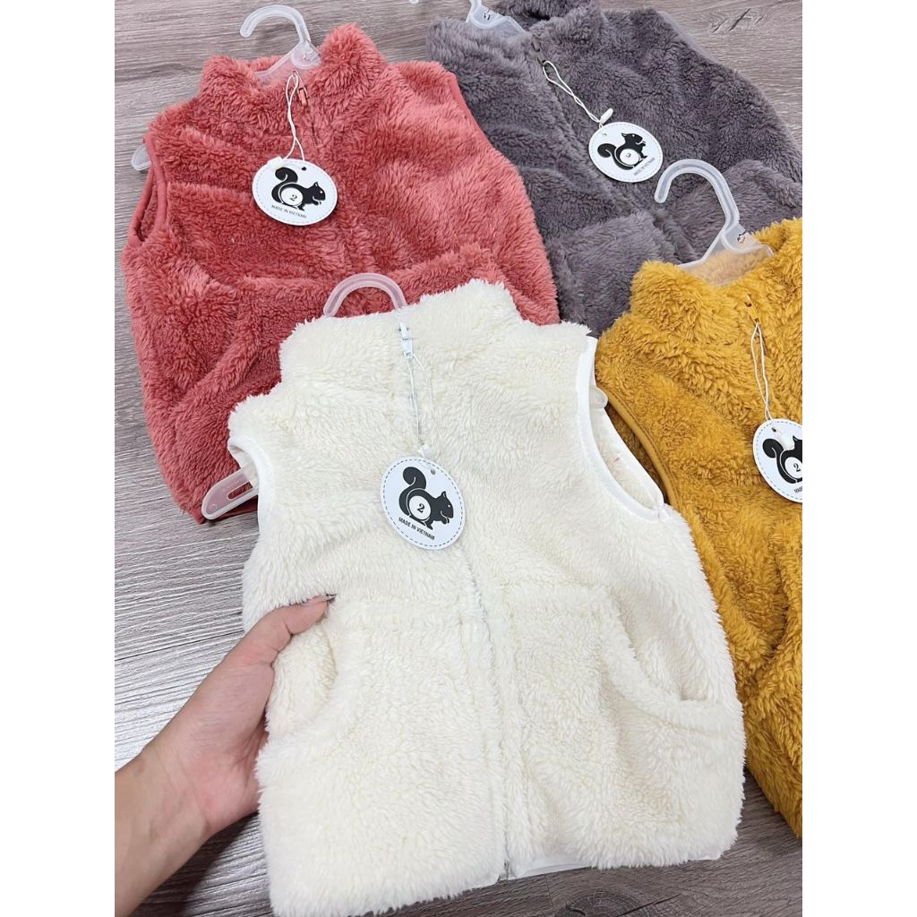 🌸 FREESHIP 25k🌸ÁO GILE LÔNG CỪU NEW 23 CHO BÉ