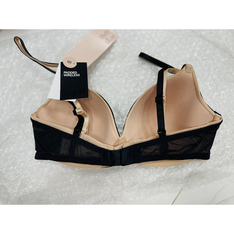 Set 2 bra không gọng đen/be 0557994003 HM H&M_authentic JP