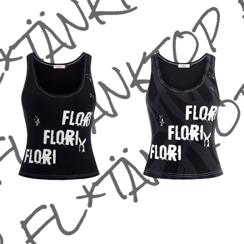 Áo thun 3 lỗ 𝐅𝐋𝐎𝐑𝐈* 𝐓𝐀𝐍𝐊𝐓𝐎𝐏