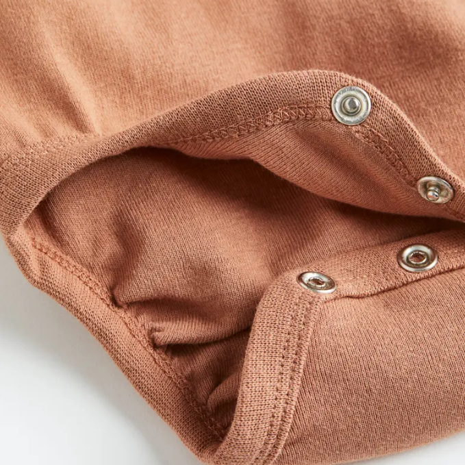 Bodysuit cho bé trai  dài tay cổ tròn organic cotton màu trơn sơ sinh - 3 tuổi  body chip bé trai áo liền quần bé trai