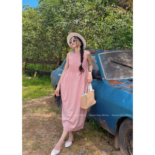 Đầm Linen xếp cổ SALOM - Lita Dress (Ảnh thật chính chủ)