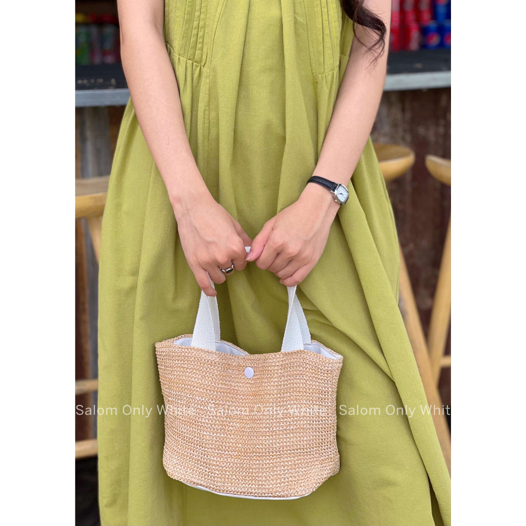 Đầm Linen Maxi Xếp Cổ 2 Bên SALOM - Yuki Dress