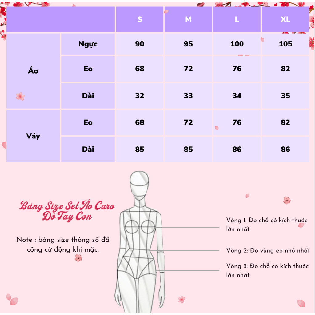 Set áo caro đỏ tay con NGADO