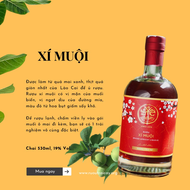 Combo 2 chai Xí muội 530ml