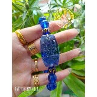 Chuỗi vòng tay phật bản mệnh đá xanh size 10ly