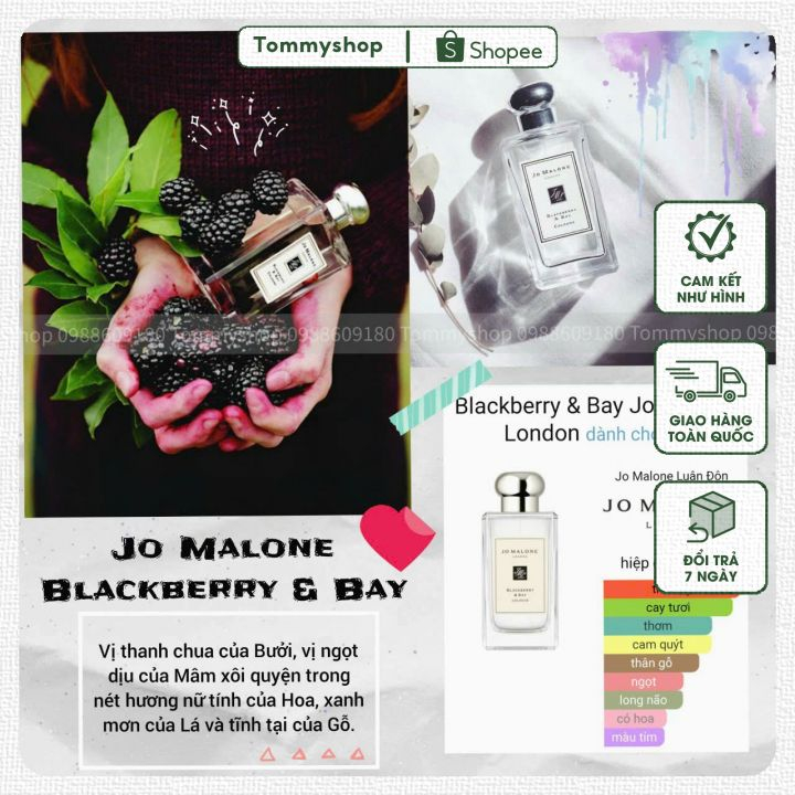 Nước hoa nữ Jo Malone Blackberry & Bay chính hãng