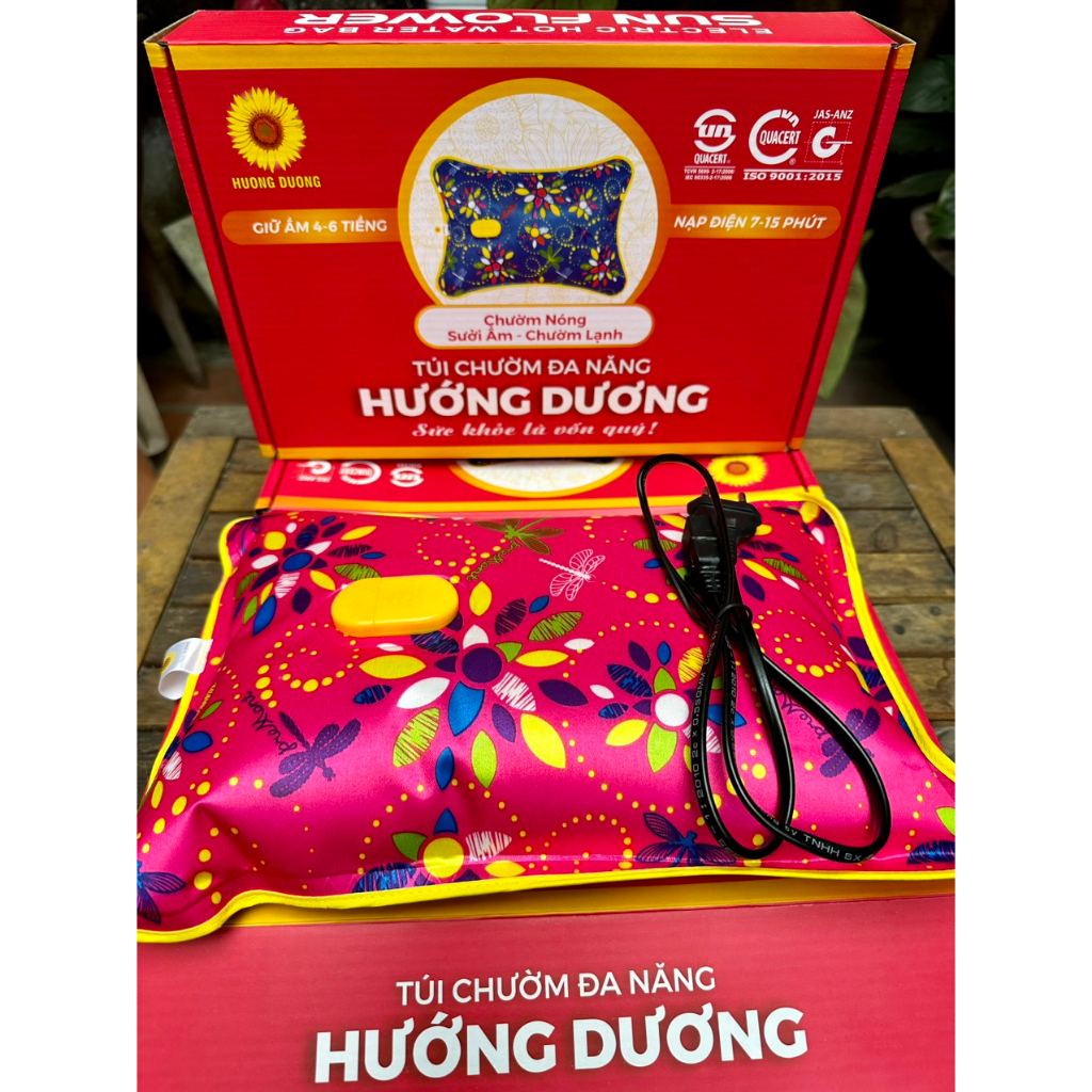 Túi chườm nóng hướng dương, túi chườm lạnh, gối chườm đa năng HƯỚNG DƯƠNG.