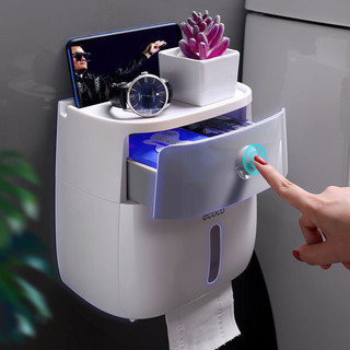 Hộp đựng giấy vệ sinh ECOCO 2 tầng dán tường tiện lợi
