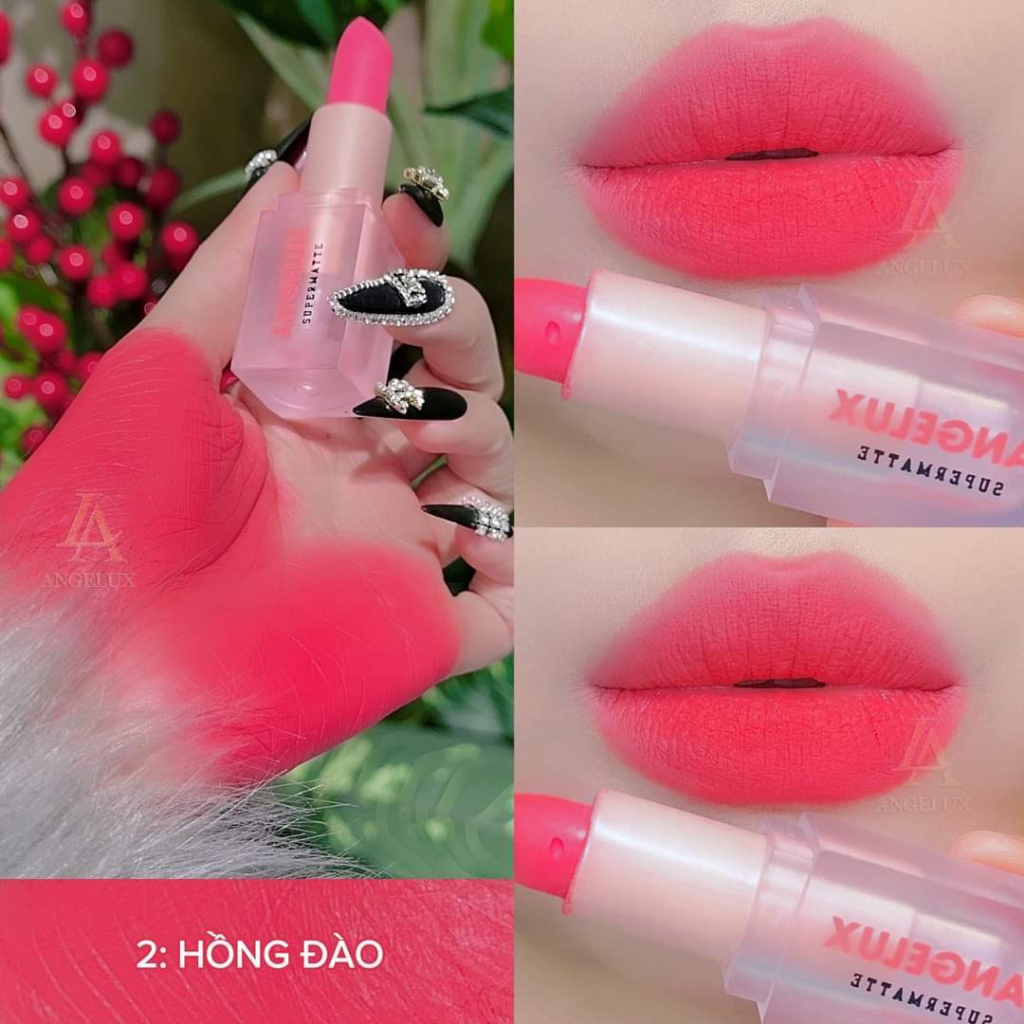 Son THỎI SÁP ANGELUX chất nhung mịn lâu trôi