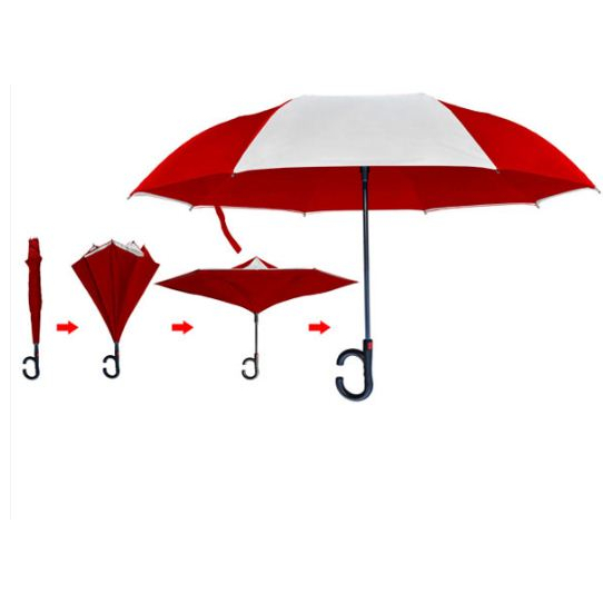 Ô Gấp Ngược Thông Minh 2 lớp 110cm, Ô cầm tay gấp ngược bán tự động , Tiện Lợi Khi Đi Ô TÔ Hàng Cao Cấp